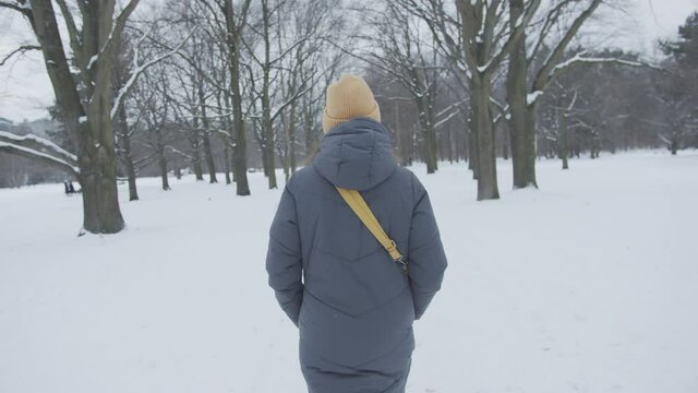 Woman Winter Lockdown Berlin