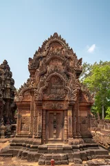Foto op Canvas Banteay Srei Temple is an ancient temple in archaeological site in Cambodia. © Sovanna