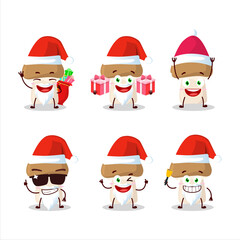 Santa Claus emoticons with champignon cartoon character