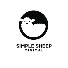 Sheep farm logo icon design