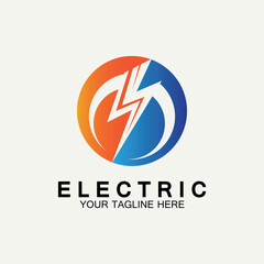 Flash Electric Logo Vector icon illustration design template. Bolt Energy Icon.electric logo flash vector bolt