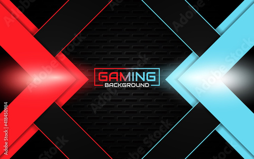 Fototapete Abstract Futuristic Red And Blue Gaming Background With Modern Esport Shapes Vector Design Template Technology Concept Can Use Element Game Banner Sport Poster Cyber Wallpaper Web Advertising Majri Fototapete Abstract Futuristic Red And Blue Gaming Background With Modern Esport Shapes Vector Design Template Technology Concept Can Use Element Game Banner Sport Poster Cyber Wallpaper Web Advertising Majri