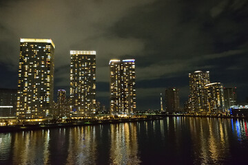 Fototapeta na wymiar 東京湾沿いの夜景