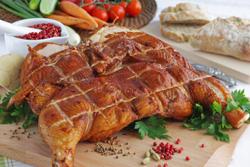 grilled chicken with vegetables