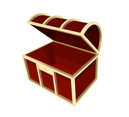 宝箱の3dレンダリング