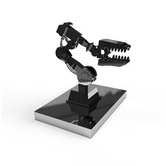 robot on white background