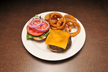 American Cheeseburger on a Bun