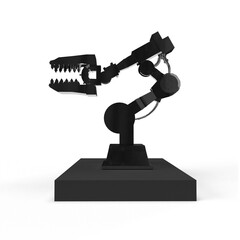 robot on white background