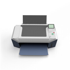 printer on white background