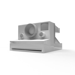 camera on white background