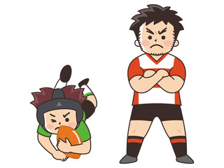 ラグビー選手　スポーツ　部活動