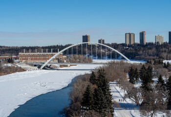 Walter Dale Bridge in winter