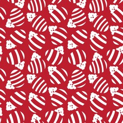 Red Easter Egg Seamless Pattern Background