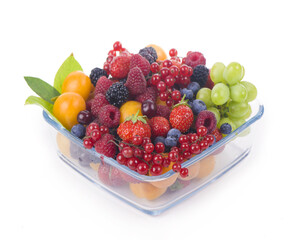 berry mix isolated on a white background