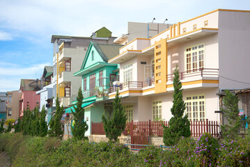Modern development of Dalat. Vietnam