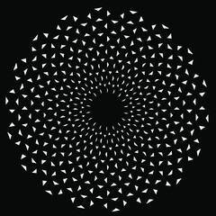 black and white mandala.