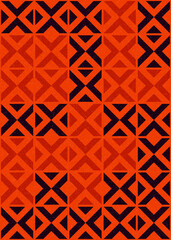 Abstract Geometric Pattern generative computational art illustration