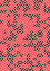 Abstract Geometric Pattern generative computational art illustration