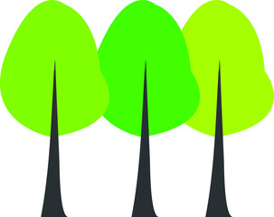 illustration of a green tree