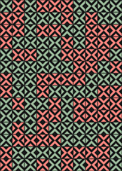 Abstract Geometric Pattern generative computational art illustration