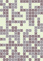 Abstract Geometric Pattern generative computational art illustration