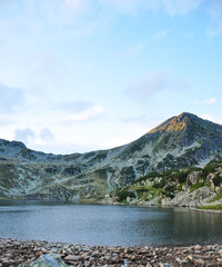 The mountains of Romania. Mountain landscape from the Retezat massif, Romania. Carpathians.