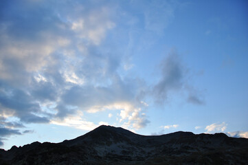 The mountains of Romania. Mountain landscape from the Retezat massif, Romania. Carpathians.