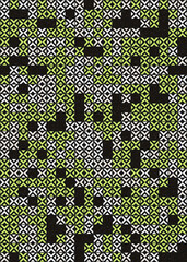 Abstract Geometric Pattern generative computational art illustration