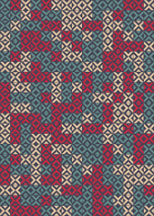 Abstract Geometric Pattern generative computational art illustration