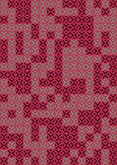 Fototapeta premium Abstract Geometric Pattern generative computational art illustration