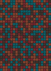Abstract Geometric Pattern generative computational art illustration