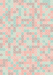 Abstract Geometric Pattern generative computational art illustration