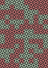 Abstract Geometric Pattern generative computational art illustration