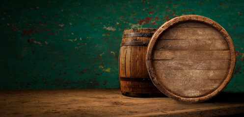 Barrels in the wine cellar, Porto, Portugal