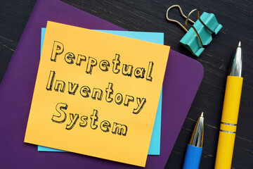  Perpetual Inventory System phrase on the sheet.