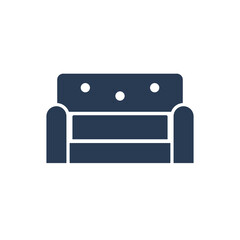Sofa icon. Chair icon. home chair icon with vector illustration