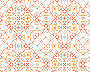 Pattern illustration designed as abstract shapes painting.