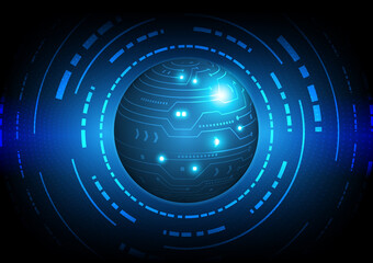 Circuit technology background with hi-tech digital