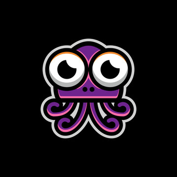 Simple Mascot Logo Design octopus
