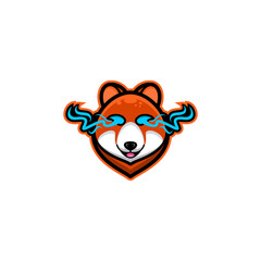 Fototapeta na wymiar Simple Mascot Logo Design fox