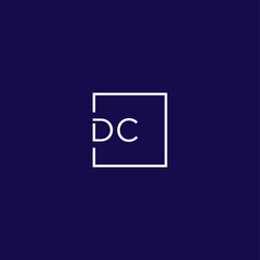 Fototapeta premium DC logo template with creative gradient concept part 2