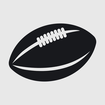Ragby Ball Silhouette | Rugby Ball | Ball | Football | Sports Ball | American football