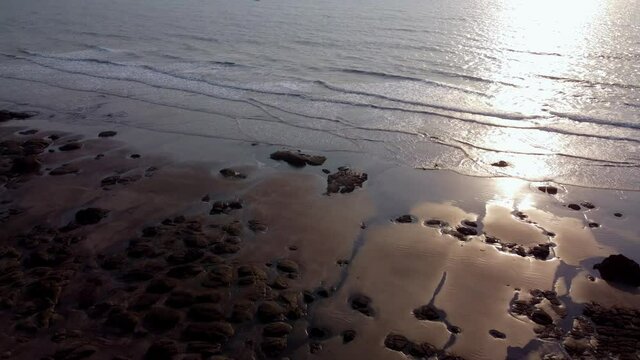 Fishing boats anchored off Ladghar beach at Dapoli, located 200 kms from Pune on the West Coast of Maharashtra India.