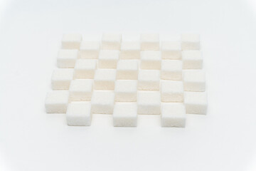 sugar cubes staggered Glucose refined food ingredient