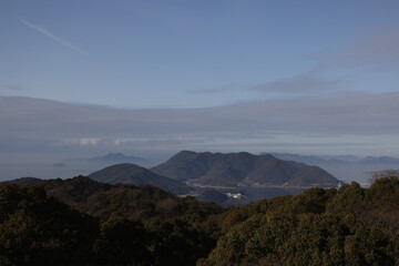 日本の広島県の鞆の浦の美しい風景