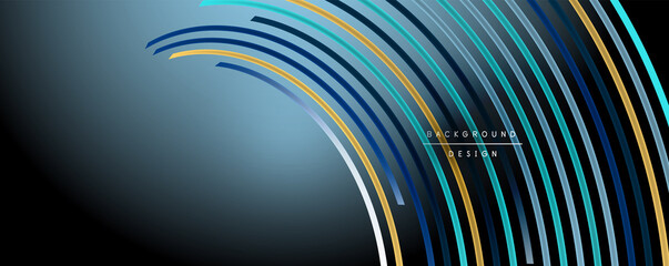 Abstract colorful lines vector background. Internet, big data and technology connections concept, abstract template