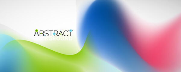 Fluid color gradient abstract background, trendy colorful wallpaper. Vector illustration for placards, brochures, posters, banners and covers