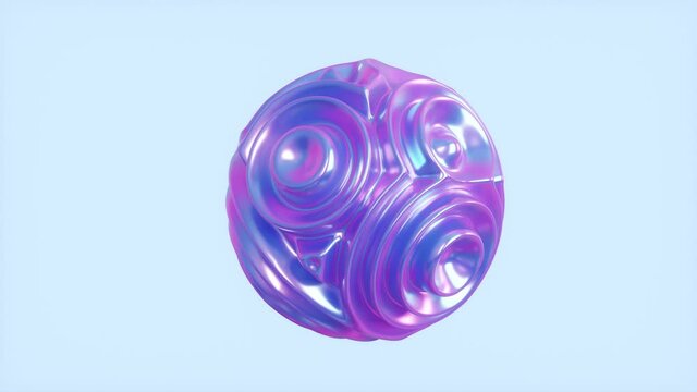 abstract background ,animation of abstract  morphing liquid shape. 4K seamless looped 3D video with alpha matte. 3D rendering.