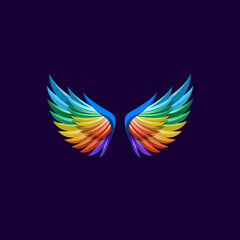 Creative Wing 3d Logo stlye