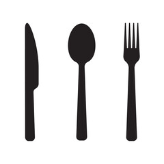 Knife spoon and fork icon